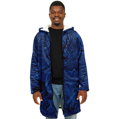 Metallic Blue Fractal Cloak