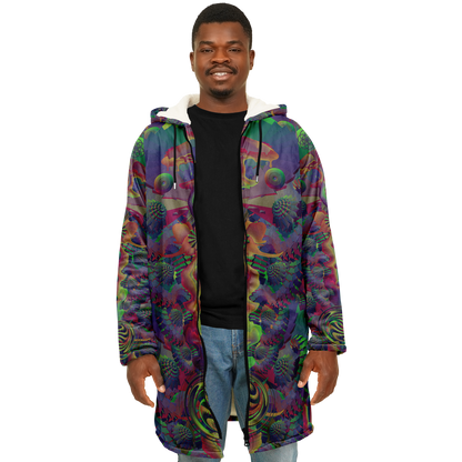 Shroom Flower of Life Dark Rainbow Cloak