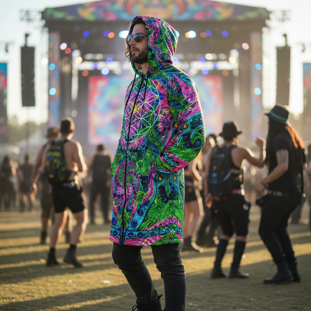 Psy Tribal Shroom Cloak