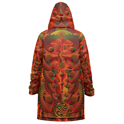 Shroom Flower of Life Orange Cloak