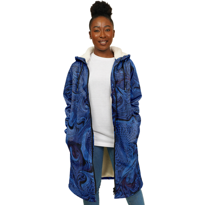 Metallic Blue Fractal Cloak