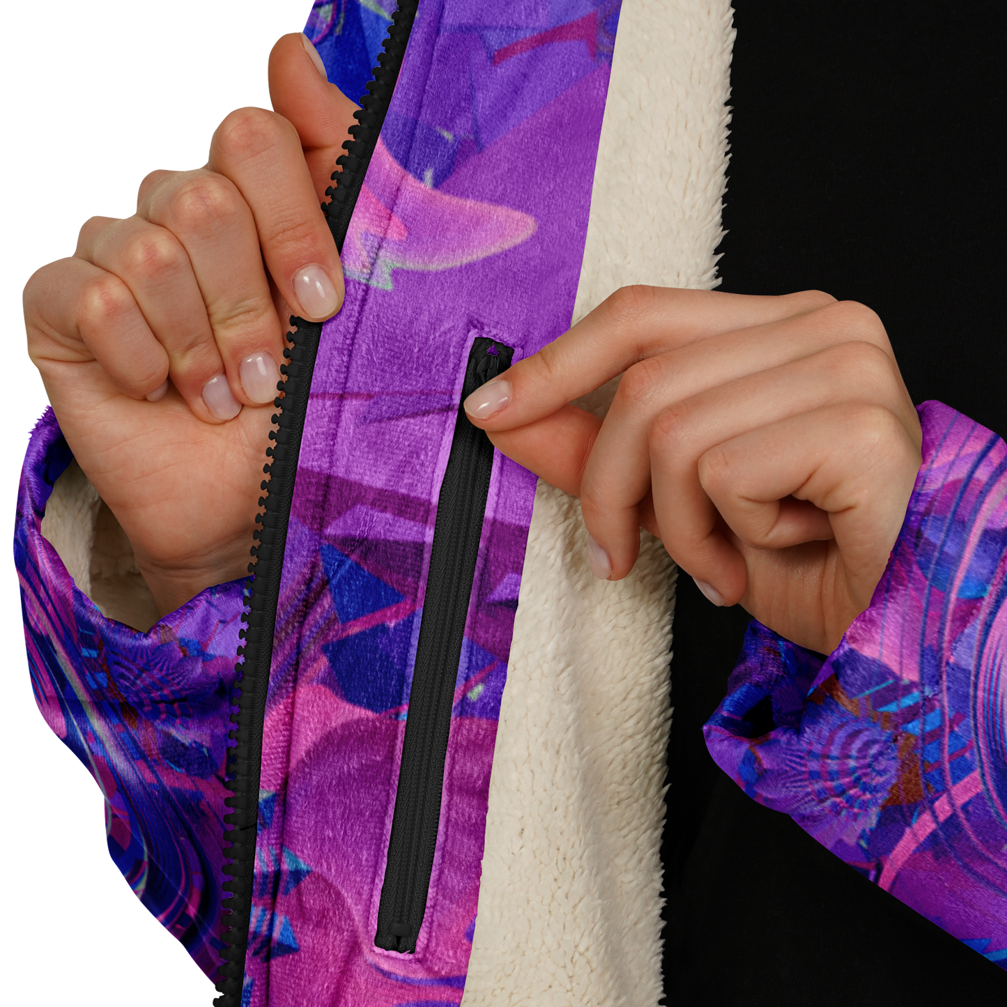 Shroom Flower of Life Purple Cloak