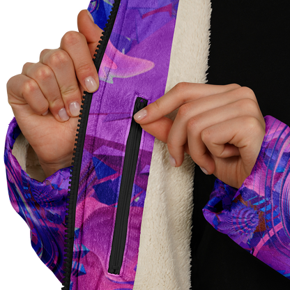 Shroom Flower of Life Purple Cloak