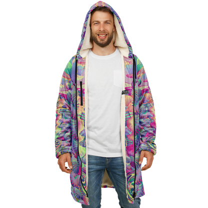 Shroom Flower of Life Pastel Rainbow Cloak