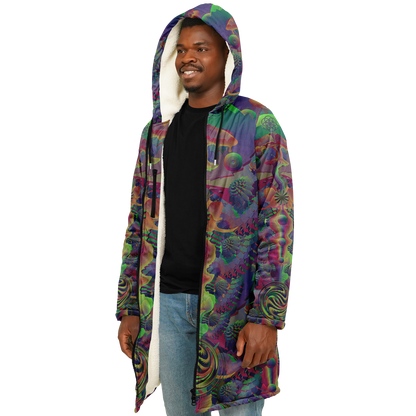 Shroom Flower of Life Dark Rainbow Cloak