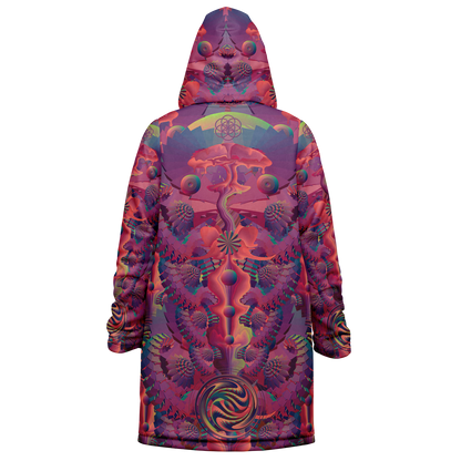 Shroom Flower of Life Fuchsia Cloak