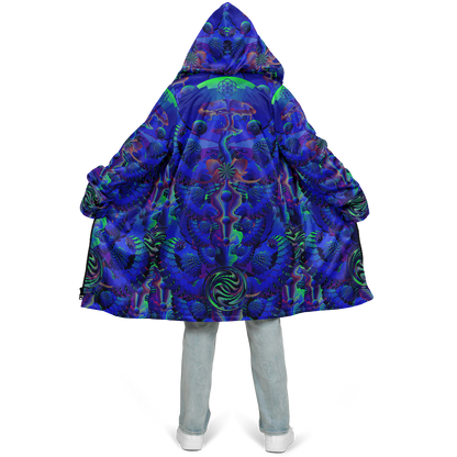 Shroom Flower of Life Blue Cloak