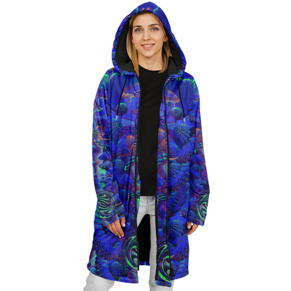 Shroom Flower of Life Blue Cloak
