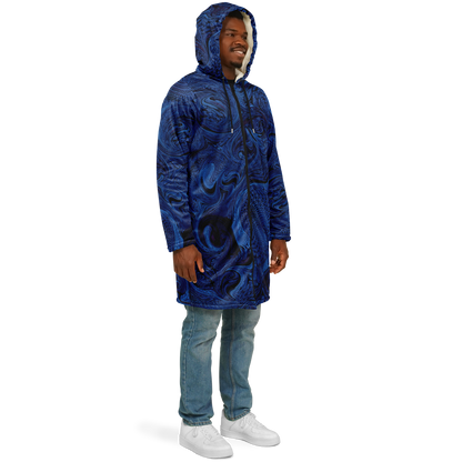 Metallic Blue Fractal Cloak