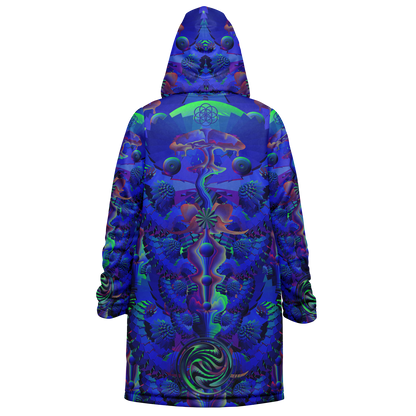 Shroom Flower of Life Blue Cloak