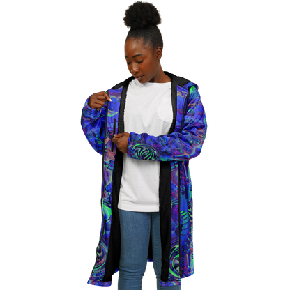 Shroom Flower of Life Blue Cloak