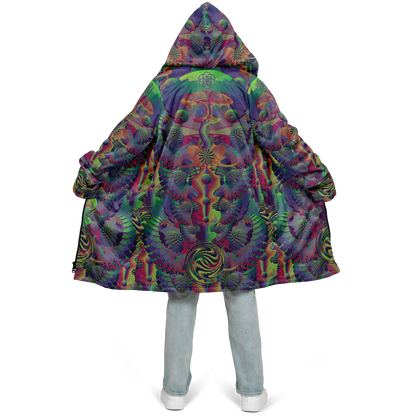 Shroom Flower of Life Dark Rainbow Cloak