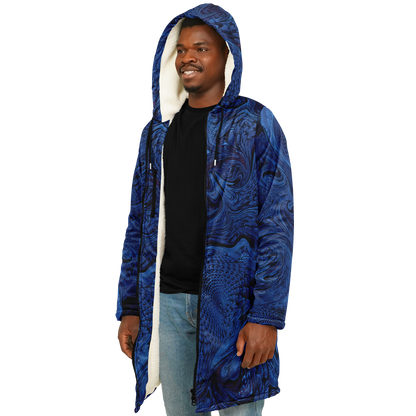 Metallic Blue Fractal Cloak