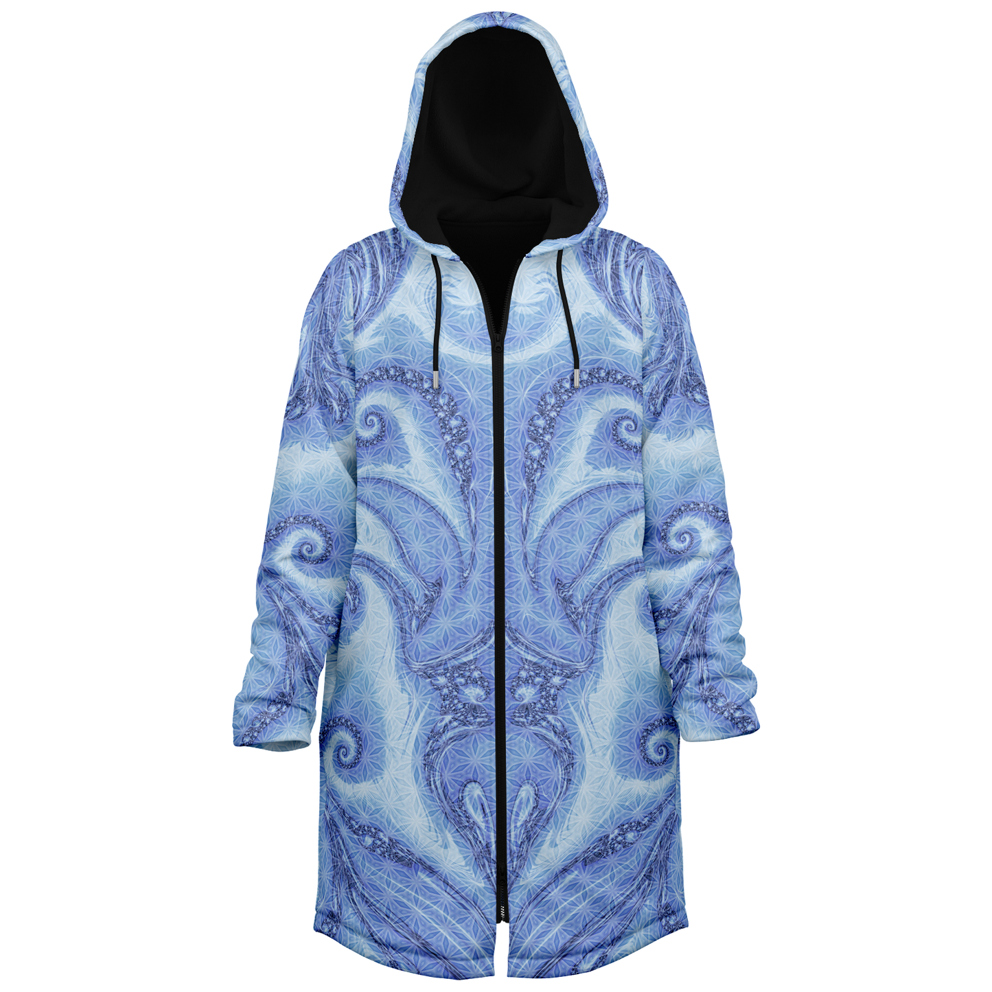 Blue Cosmic Flower of Life Cloak