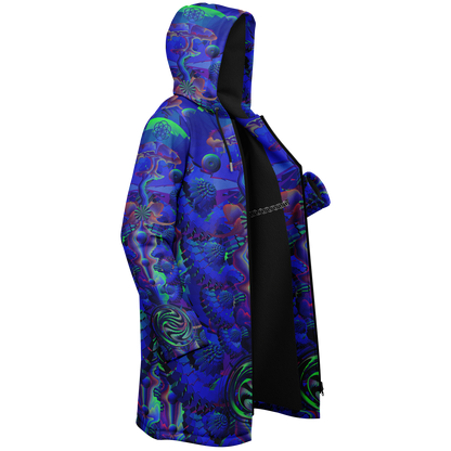 Shroom Flower of Life Blue Cloak