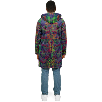 Shroom Flower of Life Dark Rainbow Cloak