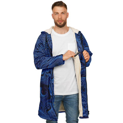 Metallic Blue Fractal Cloak