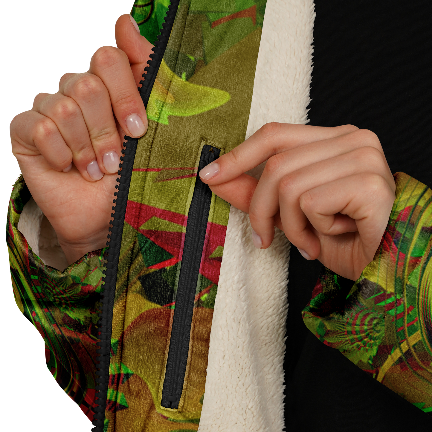 Shroom Flower of Life Green Cloak