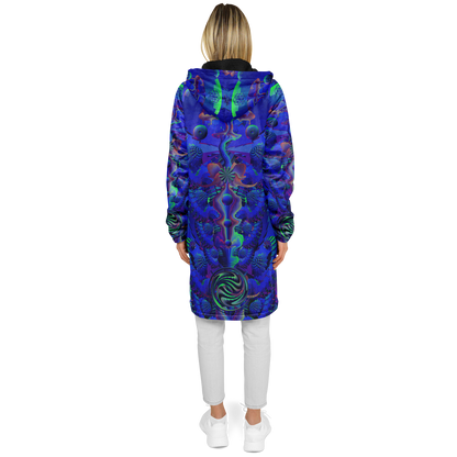 Shroom Flower of Life Blue Cloak