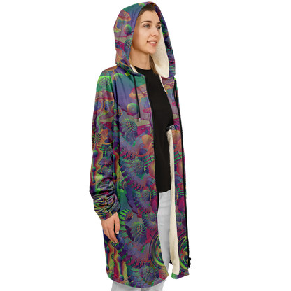 Shroom Flower of Life Dark Rainbow Cloak