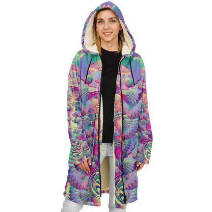 Shroom Flower of Life Pastel Rainbow Cloak