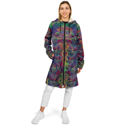 Shroom Flower of Life Dark Rainbow Cloak