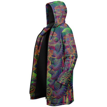 Shroom Flower of Life Dark Rainbow Cloak