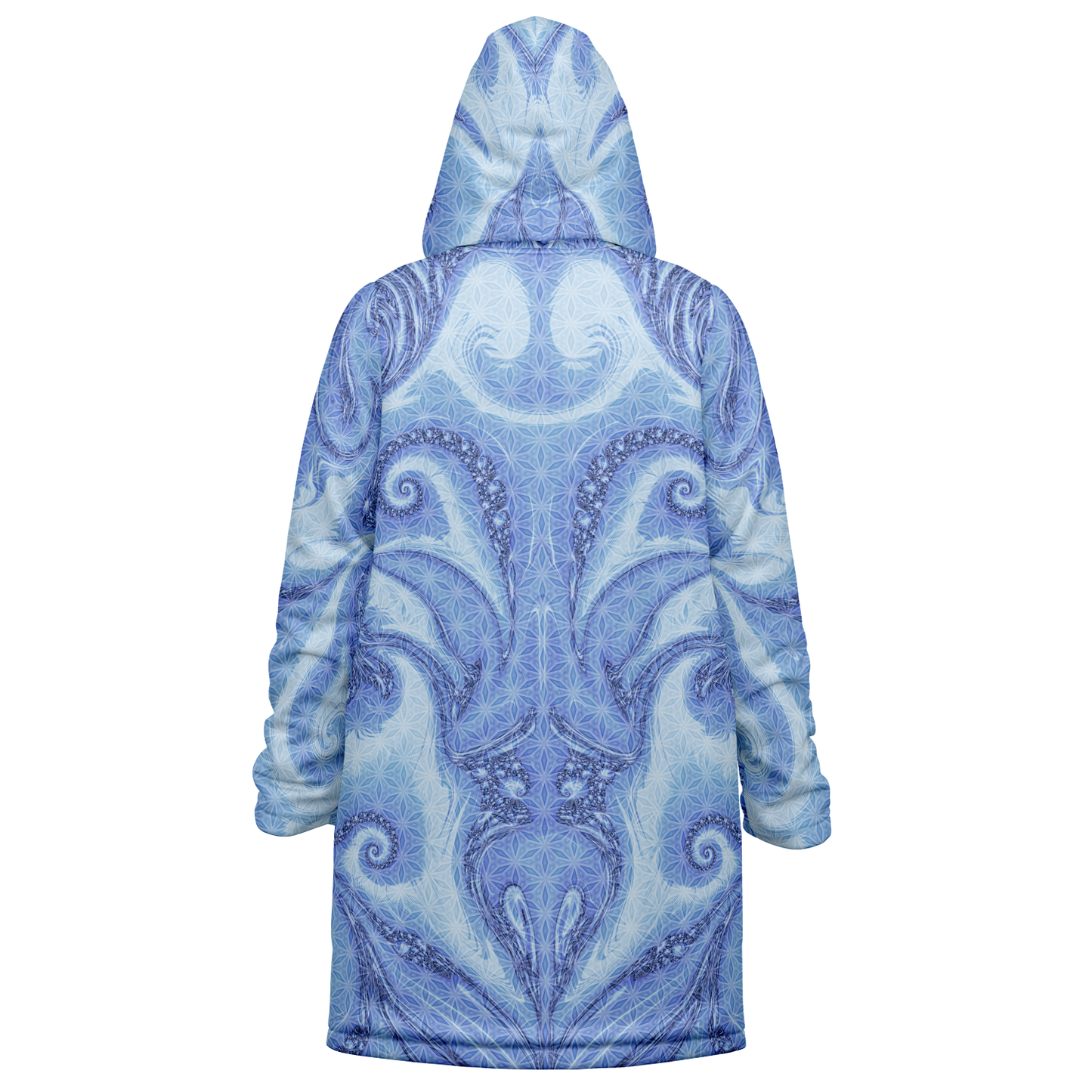 Blue Cosmic Flower of Life Cloak