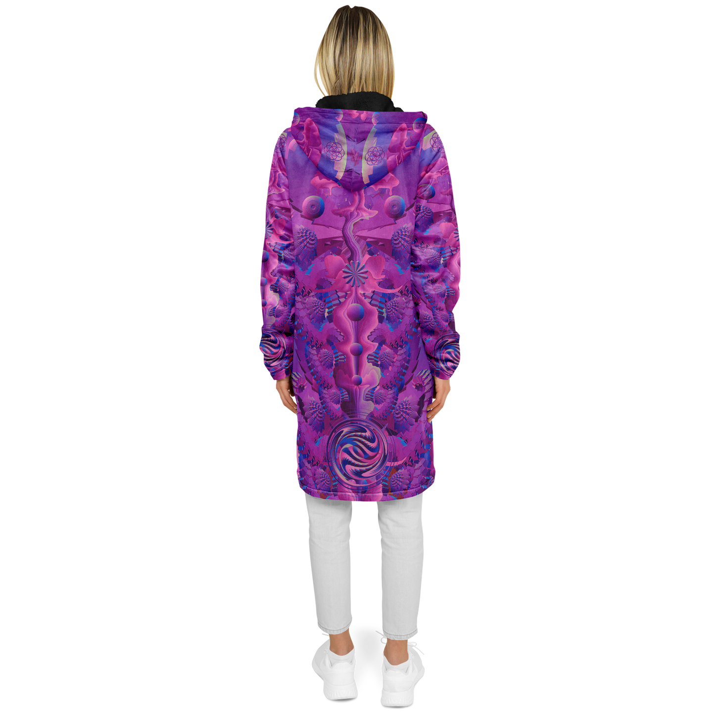 Shroom Flower of Life Pink Cloak