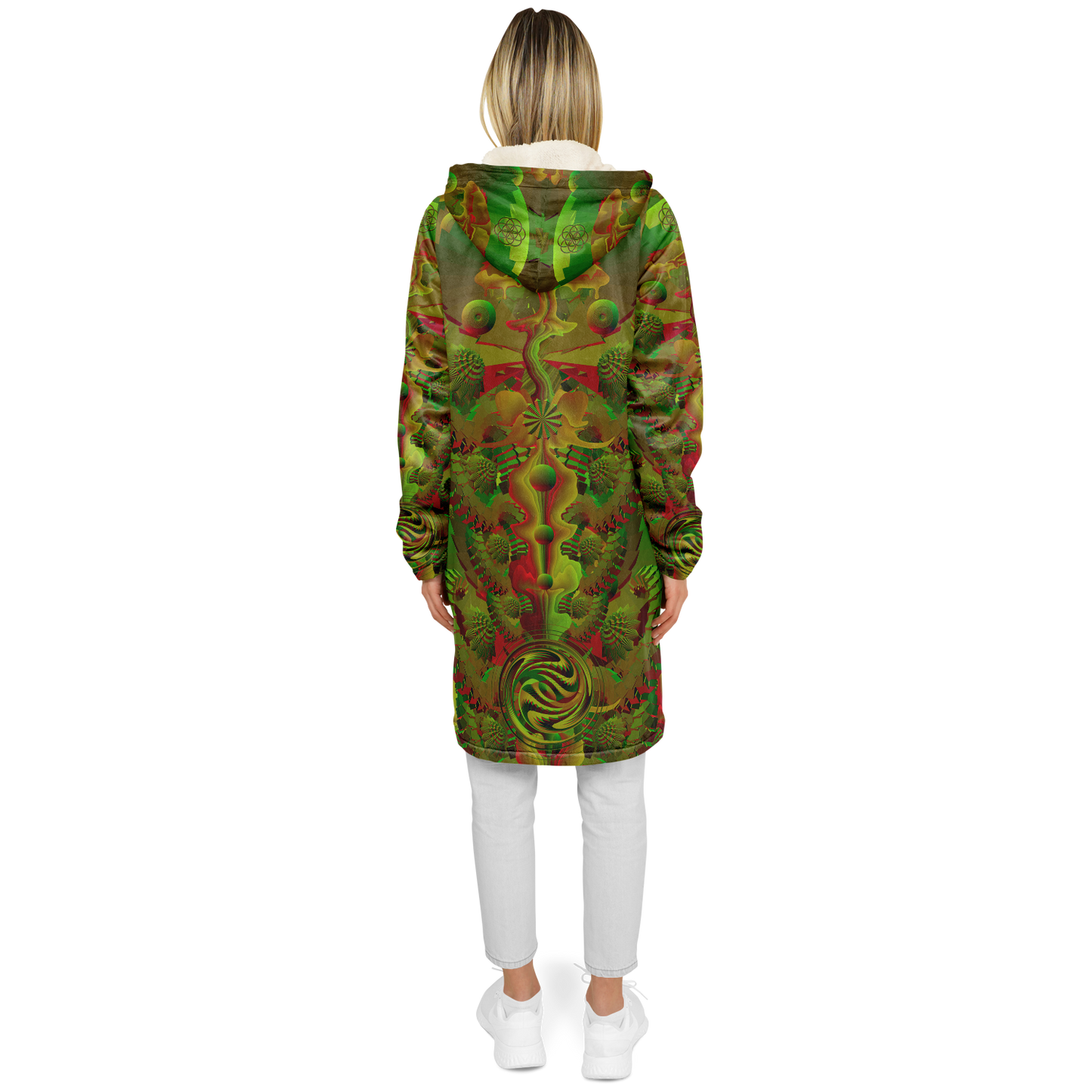 Shroom Flower of Life Green Cloak