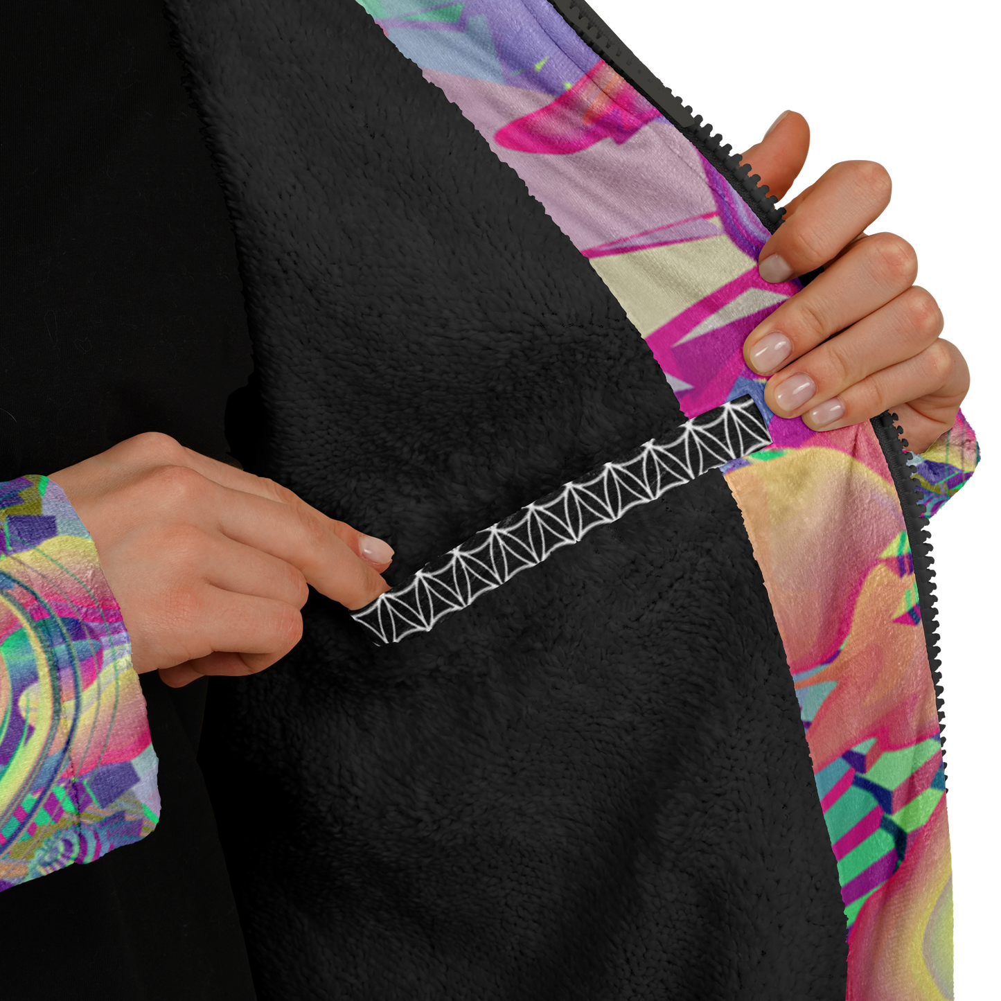 Shroom Flower of Life Pastel Rainbow Cloak
