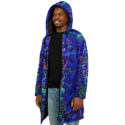 Shroom Flower of Life Blue Cloak