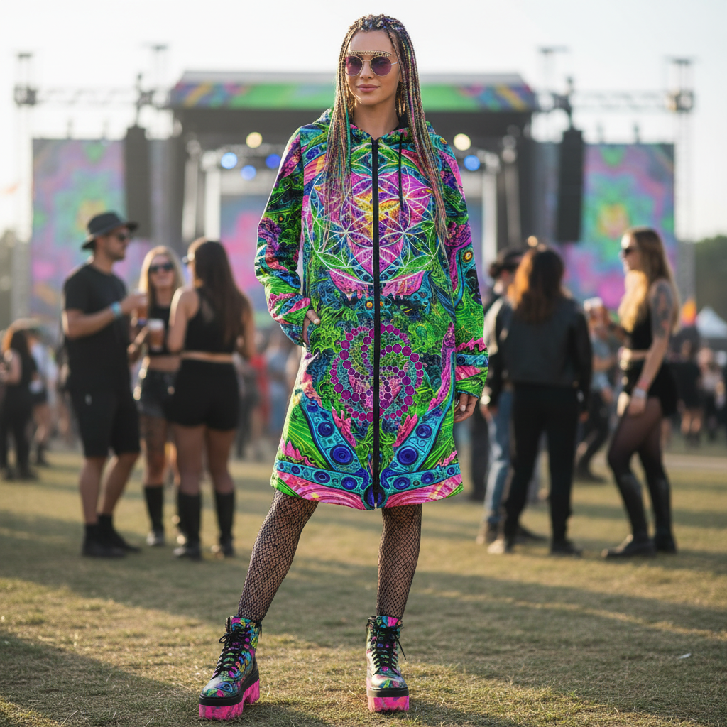 Psy Tribal Shroom Cloak