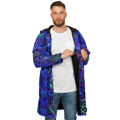 Shroom Flower of Life Blue Cloak