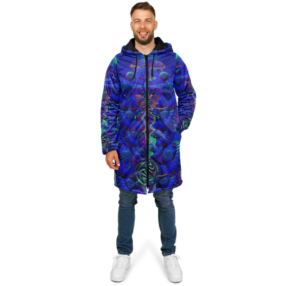 Shroom Flower of Life Blue Cloak