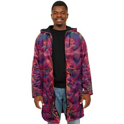 Shroom Flower of Life Fuchsia Cloak