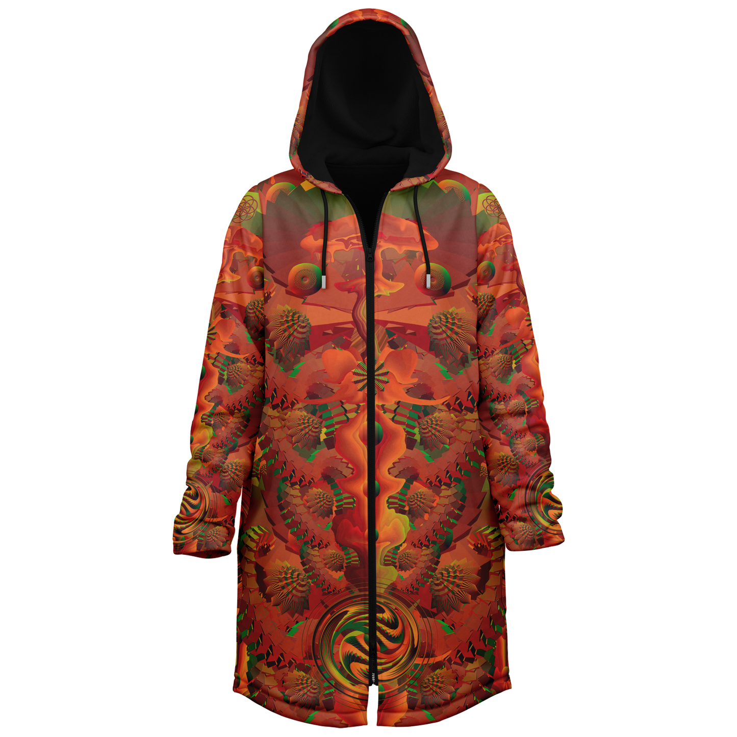 Shroom Flower of Life Orange Cloak