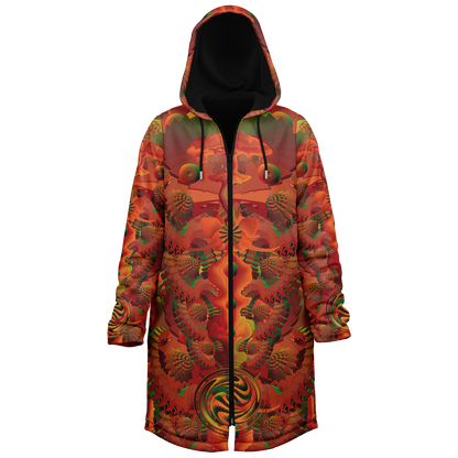 Shroom Flower of Life Orange Cloak