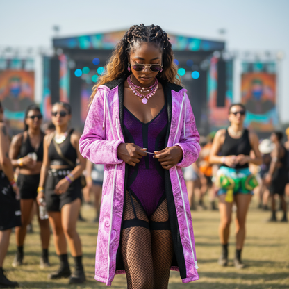 Pink Cosmic Flower of Life Cloak