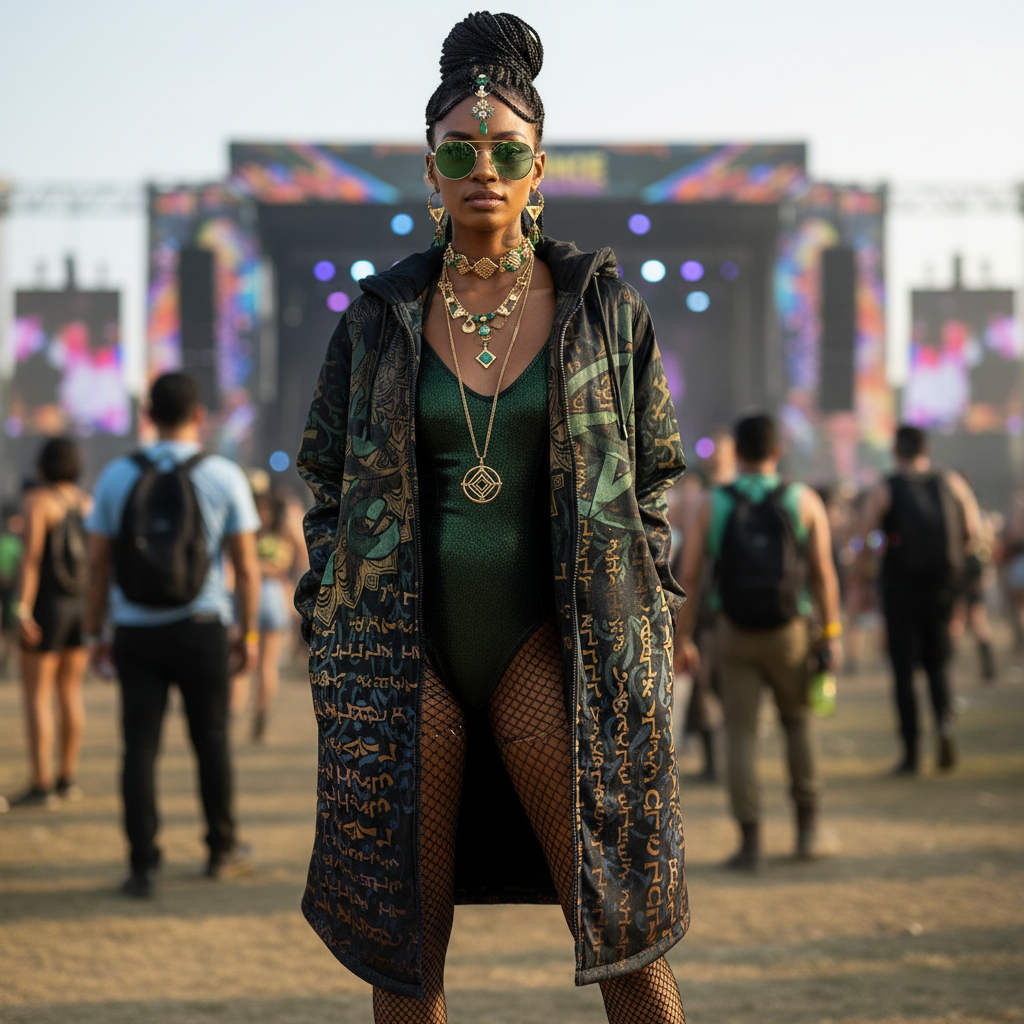 Enochian Vision Green Cloak