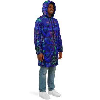 Shroom Flower of Life Blue Cloak