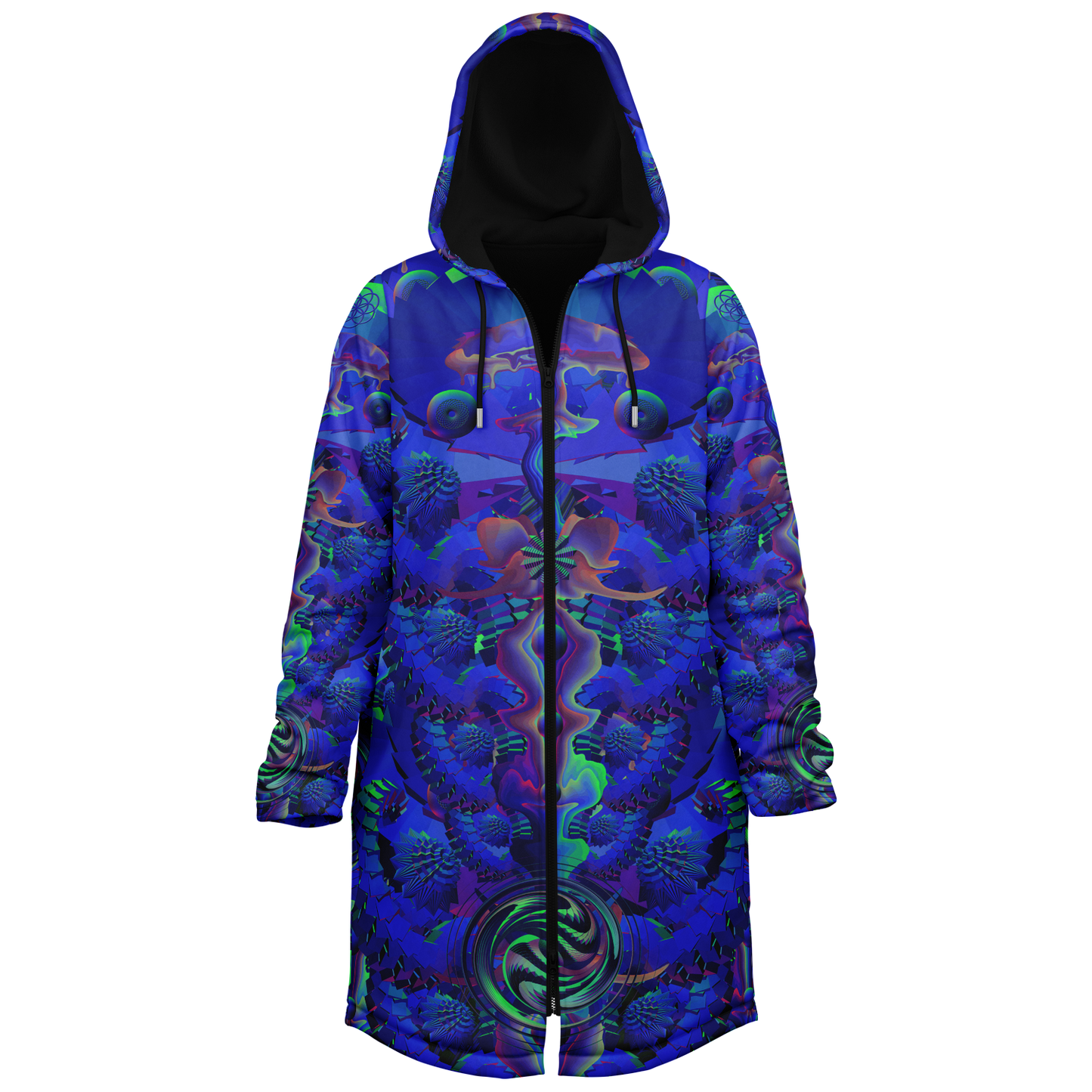 Shroom Flower of Life Blue Cloak