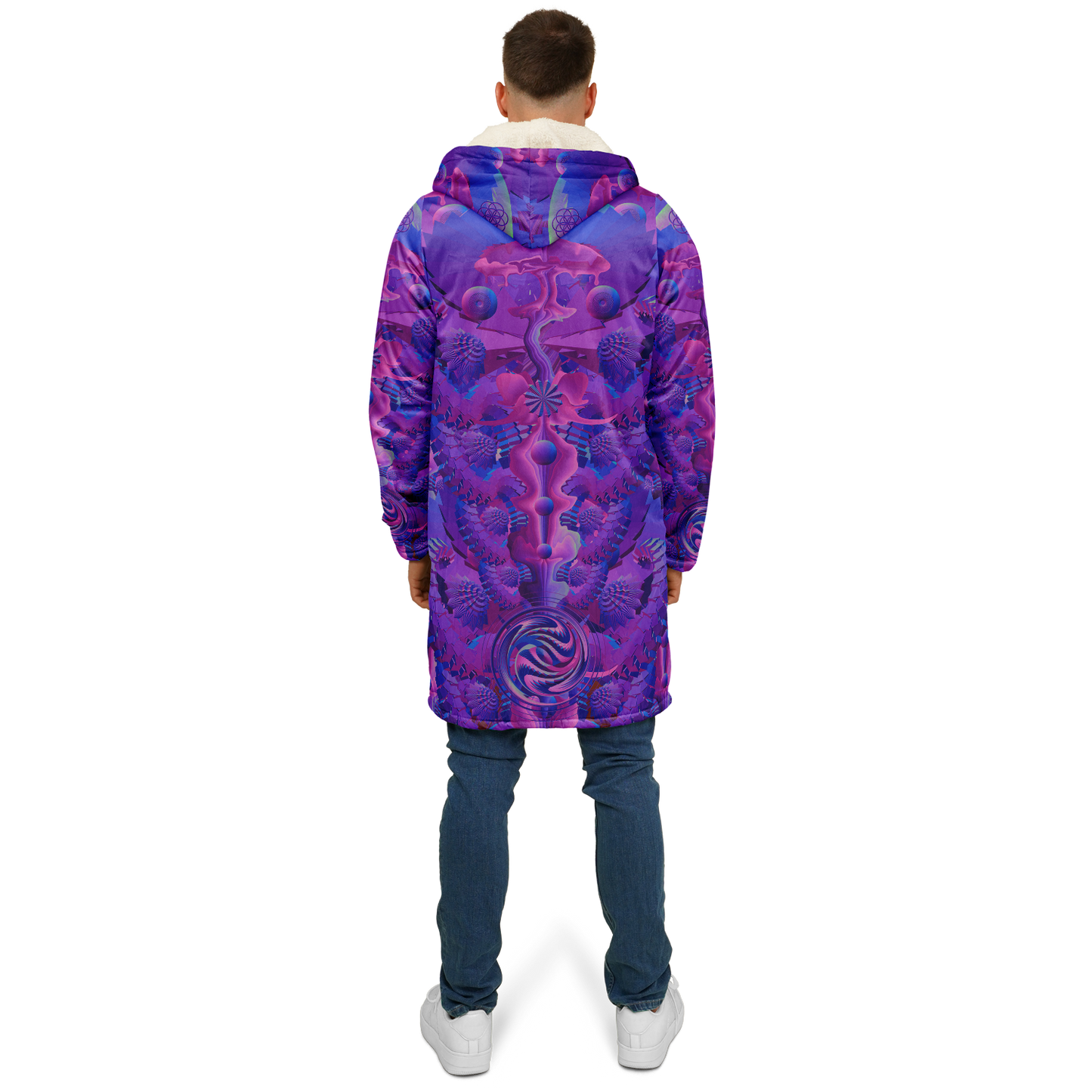 Shroom Flower of Life Purple Cloak
