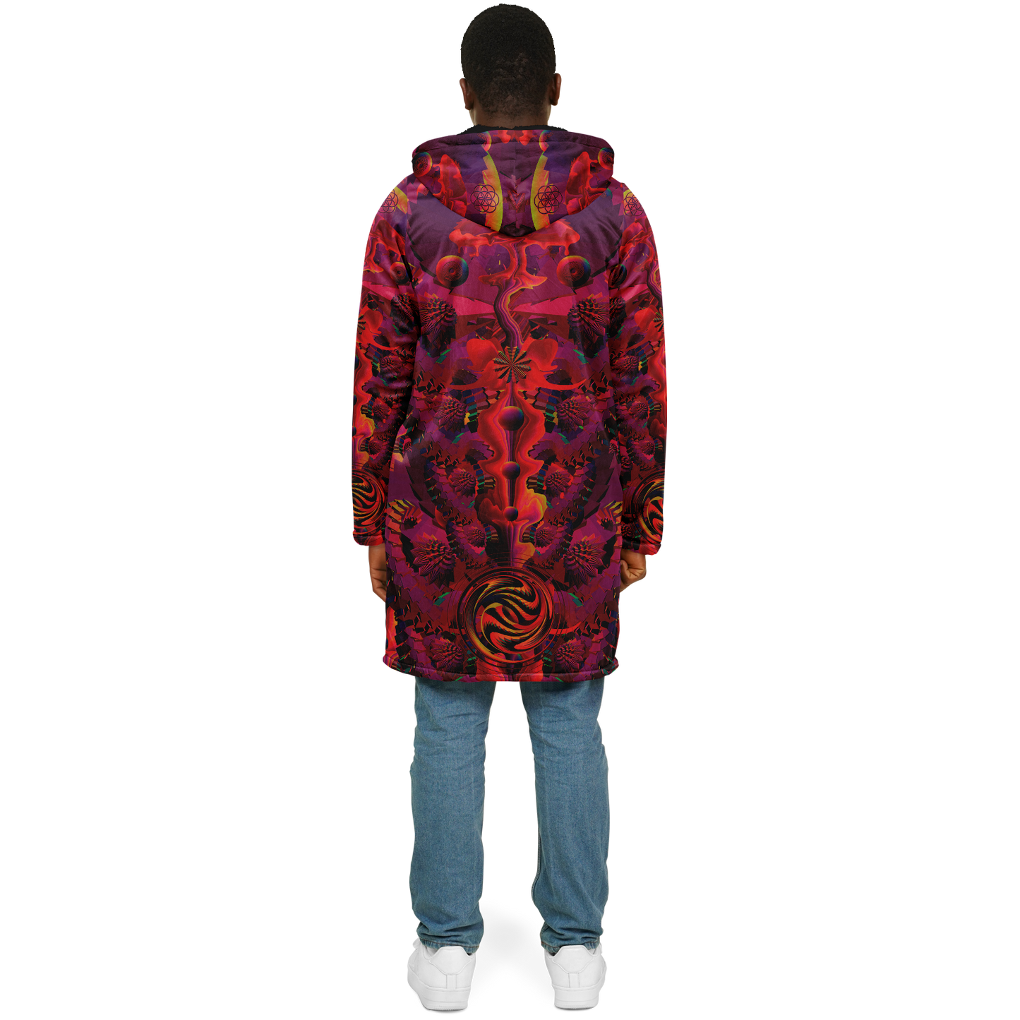 Shroom Flower of Life Red Cloak