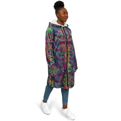 Shroom Flower of Life Dark Rainbow Cloak