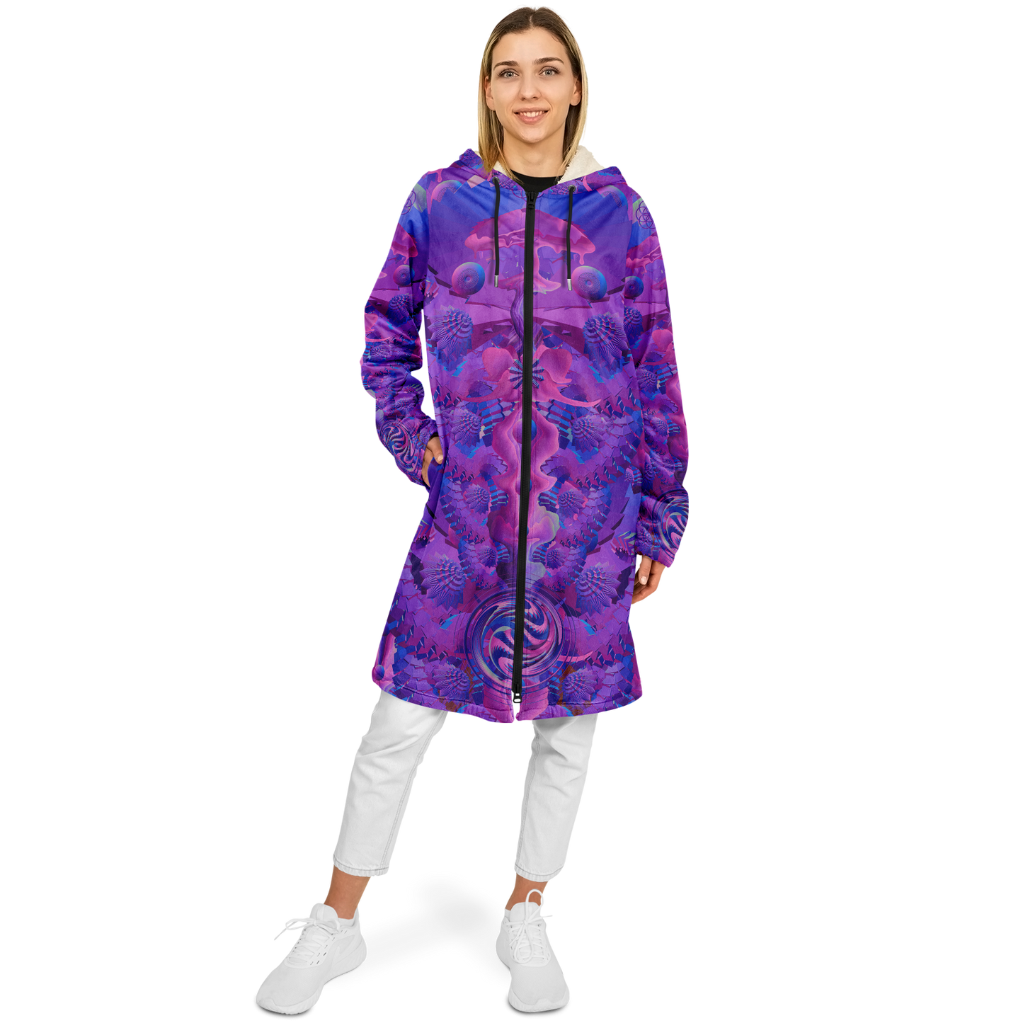 Shroom Flower of Life Purple Cloak