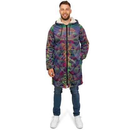 Shroom Flower of Life Dark Rainbow Cloak