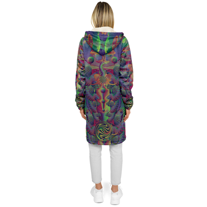 Shroom Flower of Life Dark Rainbow Cloak