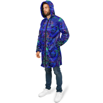 Shroom Flower of Life Blue Cloak