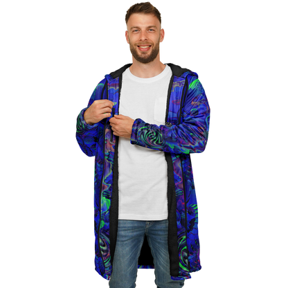 Shroom Flower of Life Blue Cloak